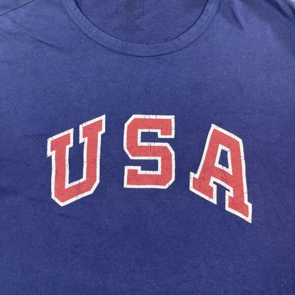 Polo‎ Ralph Lauren Men's Large Navy USA Graphic T-Shirt - Picture 2 of 6